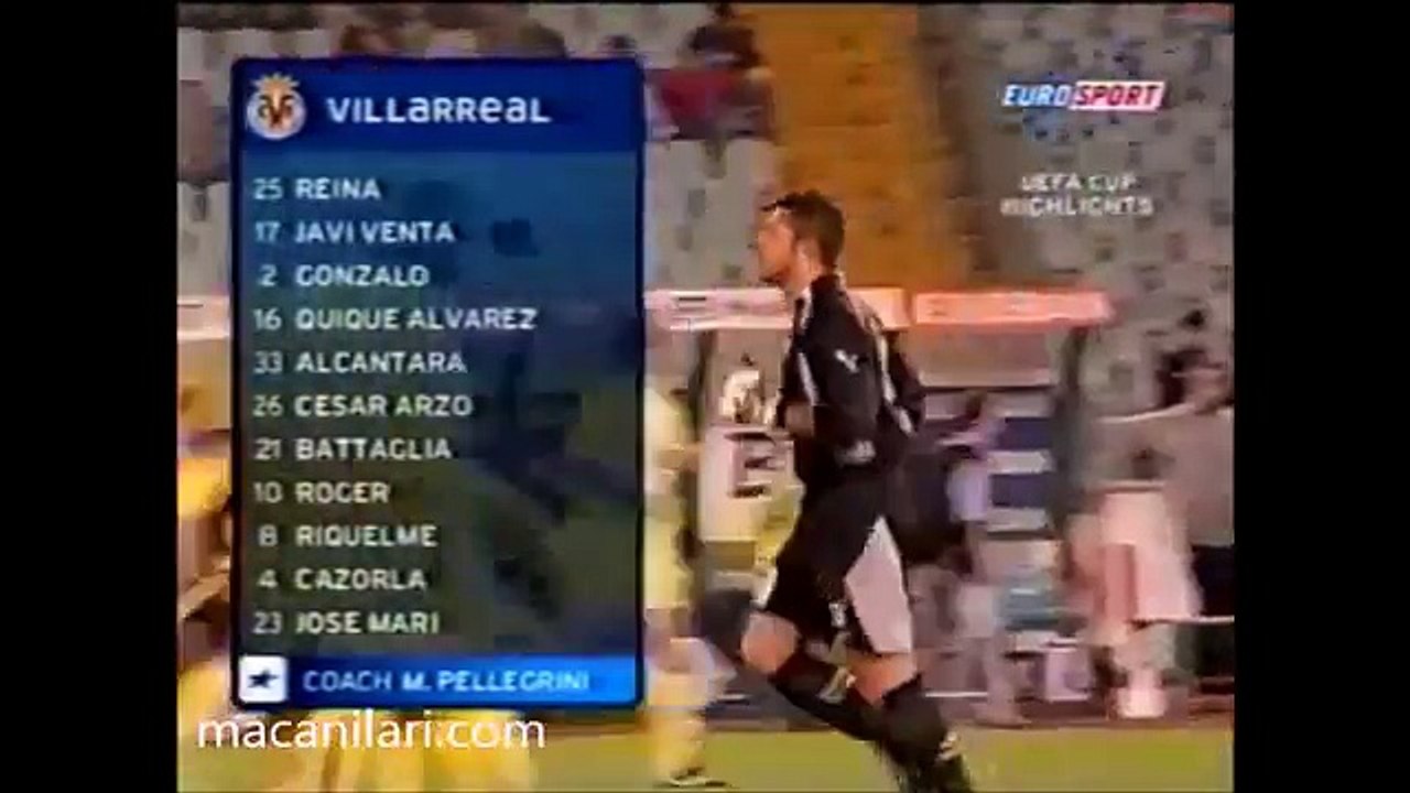 21.10.2004 - 2004-2005 UEFA Cup Group E Matchday 1 SS Lazio 1-1 Villarreal CF