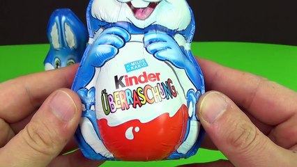 4 Easter Kinder Surprise Bunny Rabbit Eggs unboxing! Sprinty go move Youmitik Mixart Surprise Toys
