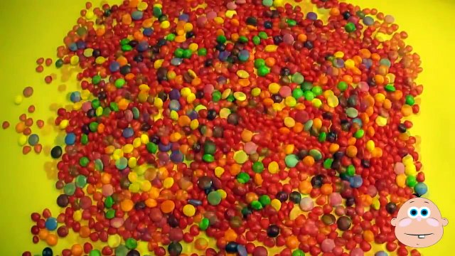 ABC Party! Learn The Alphabet with Candy! Surprise Eggs Filled with Smarties Skittles Candy Hearts
