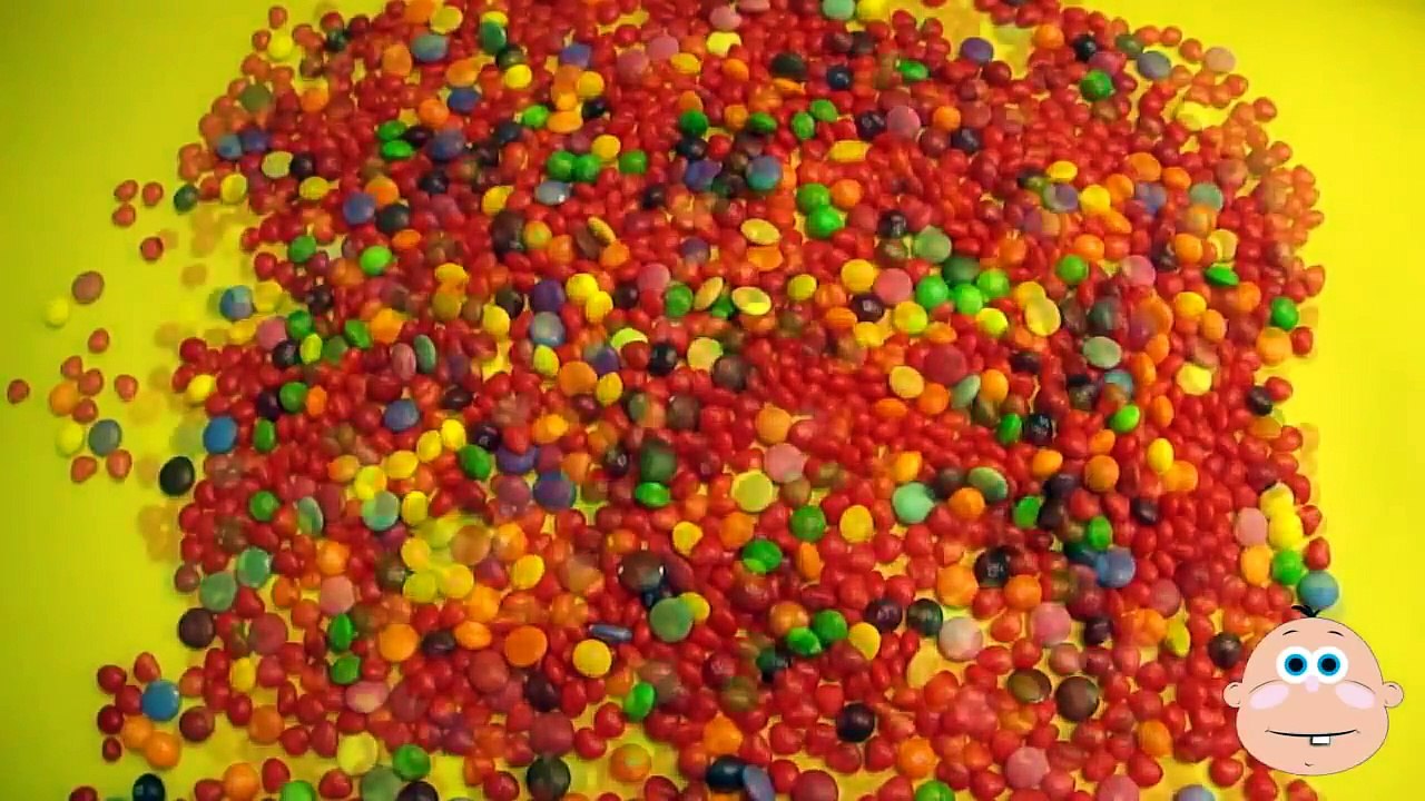 ABC Party! Learn The Alphabet with Candy! Surprise Eggs Filled with Smarties Skittles Candy Hearts