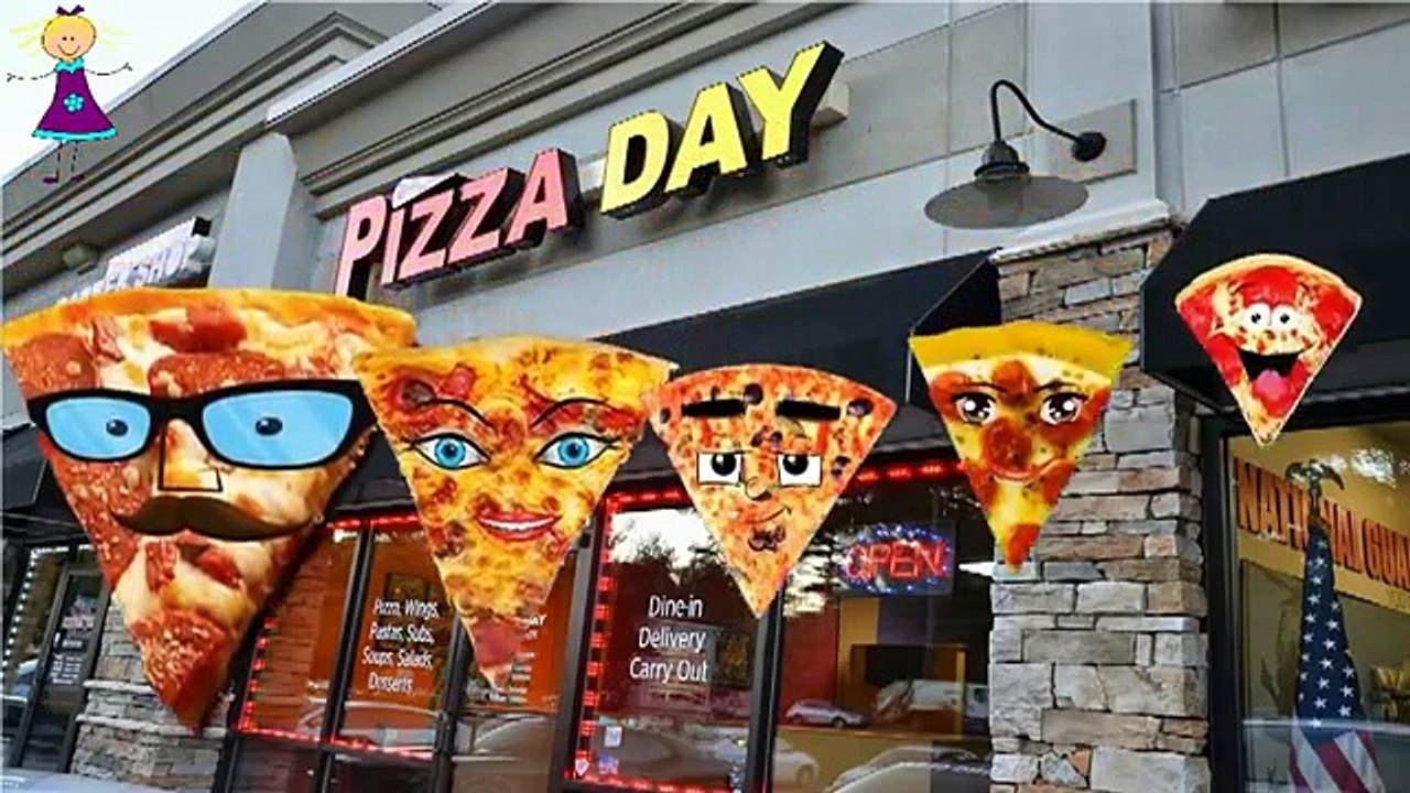 PIZZA Cartoons Singing Finger Family Rhymes | 2D Finger Family for Children Cartoon Rhymes