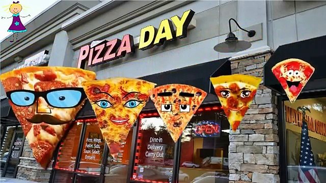 PIZZA Cartoons Singing Finger Family Rhymes | 2D Finger Family for Children Cartoon Rhymes