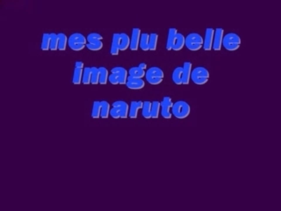 Naruto montage vidéo
