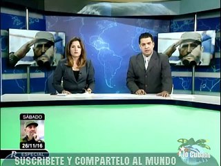 Televisión Cubana anuncia 9 días de duelo nacional por muerte de Fidel Castro