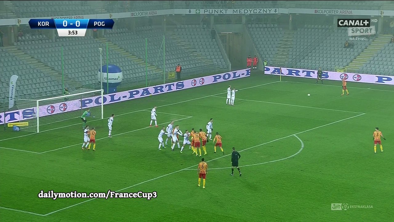Vanja Markovic Goal HD - Korona Kielce 1-0 Pogon Szczecin - 26.11.2016