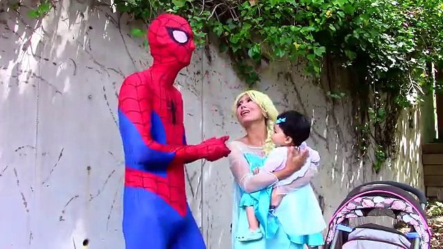 Elsa Baby is Sick! Elsa & Spiderman take baby elsa to the doctor- funny superhero in real life