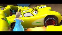 Queen Elsa from Frozen Fun w/ Nursery Rhymes Songs for Kids Disney Pixar Cars Lightning McQueen