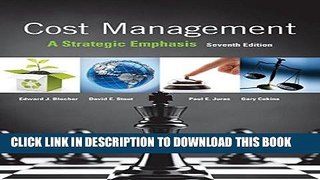 MOBI DOWNLOAD Cost Management: A Strategic Emphasis PDF Kindle