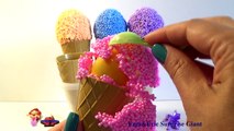 ICE CREAM Cone Play Foam Surprise Eggs!!! SPIDERMAN HELLO KITTY MINIONS Mcqueen FURBY MY LITTLE PONY