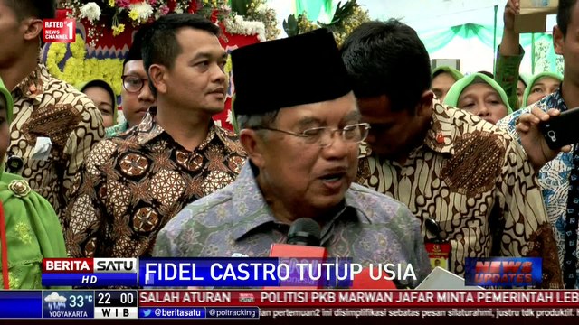 Wapres Jusuf Kalla Sampaikan Belasungkawa Wafatnya Fidel Castro