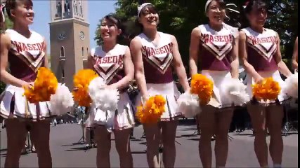 【失敗もご愛敬】笑顔の素敵な女子大生チアリーダーDance performanc