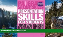 Buy Joan van Emden Presentation Skills for Students (Palgrave Study Skills) Full Book Download