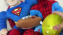 Batman Vs Spiderman Hot Potato Challenge Yellow Egg Toy Surprise Disney Tsum Tsum Collectable