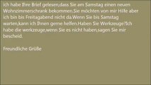 Deutsche Brief A1 A2 B1 Prüfung 2 Deutsch Lernen