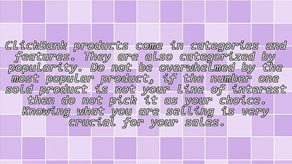 Finding The Right ClickBank Product For You