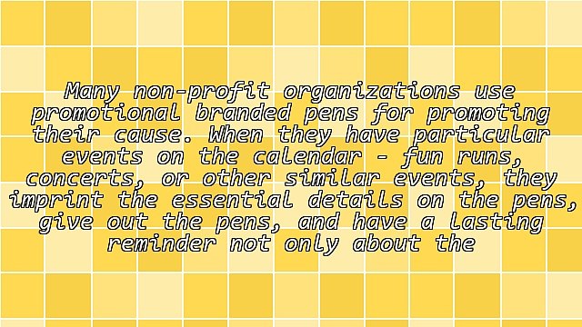 The Many Uses of Promotional Branded Pens