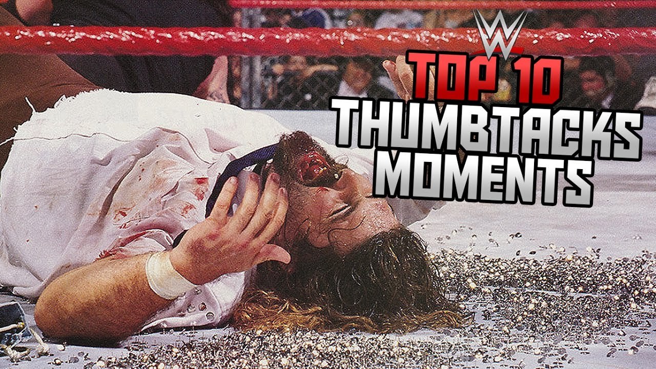 WWE Top 10 Thumbtacks Moments!