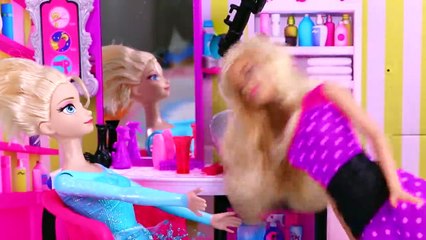 Superhero Venom mean jokes - Elsa vs Barbie funny prank with barbie kids & Ken compilation