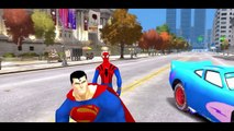 Spiderman & Superman Mickey Mouse Frozen Princess McQueen Cars w/ Children Nursery Rhyme with Action