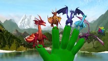 Finger Family Rhymes for Babies Dragon Cartoons for Kids | Finger Family Children Nursery Rhymes