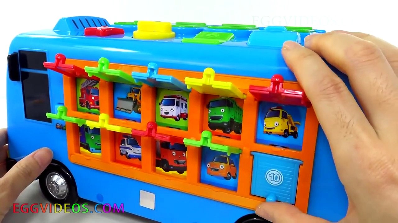 Learn Colors & Count to 10 Tayo Little Bus Pop up Pals Educational Toy Kinder Surprise Eggs 꼬마버스 타요