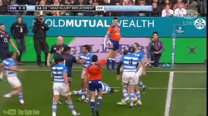 Le plaquage dangereux d'Elliot Daly face aux Pumas