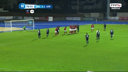 Coup franc dans le mur