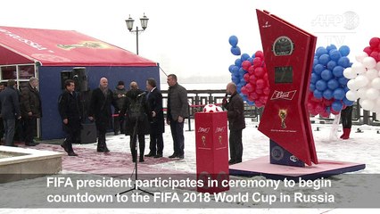 Gianni Infantino inaugurates countdown to 2018 World Cup, Russia