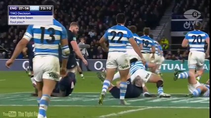 Enrique Pieretto prend un carton rouge pour avoir marché sur la tête de Joe Marler