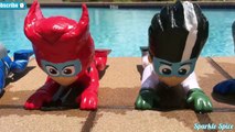 PJ Masks Toys Pool Bathtub Bath Paint Learn Colors for Fingerpaint Romeo Game Paw Patrol Paddlin Pup