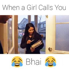 girl calls bhai to a boy