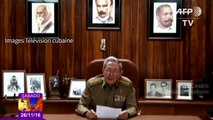 Cuba: Raul Castro annonce la mort de Fidel Castro