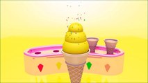 Learning Colors with 3D Soft Ice Cream for Kids Children Toddlers - GummyTV Surprise
