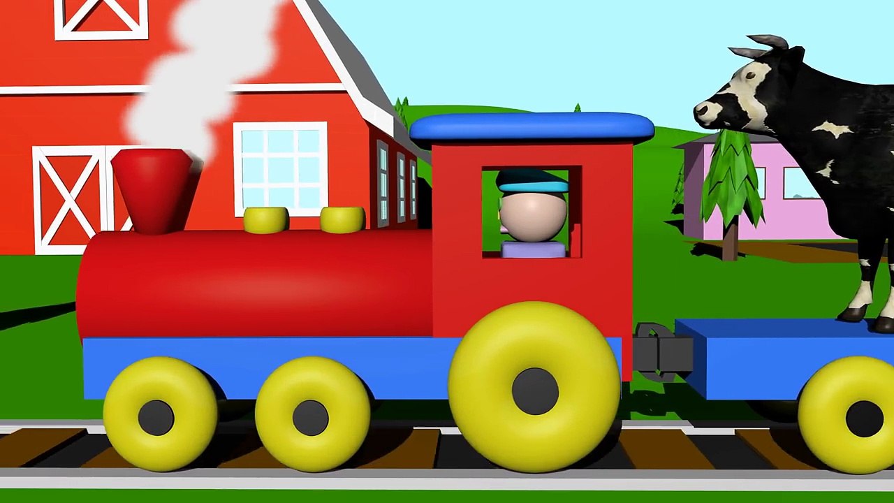Farm Animal Train - Learning for Kids