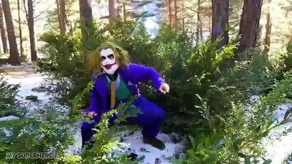 Frozen Elsa KIDNAPPED by Joker & Zombie - Halloween Special - Superheroes In Real Life