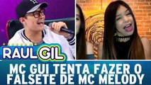 MC Gui tenta fazer os `falsetes` de MC Melody