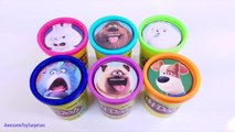 Secret Life of Pets Playdoh Tubs Dippin Dots Toy Surprises! Learn Colors!