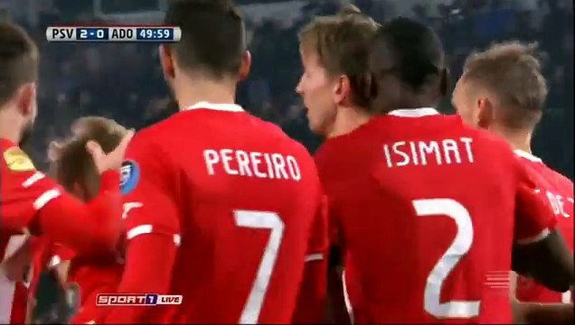 PSV Eindhoven vs ADO Den Haag 2-0 Luuk de Jong Goal Eredivisie 26-11-2016 (HD)
