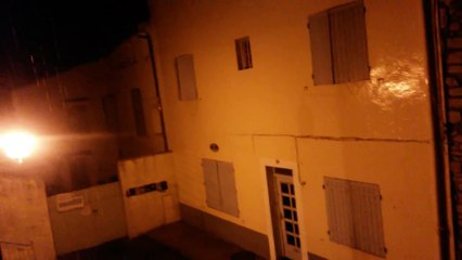 ORAGES VIOLANT CETTE NUIT DU 29-05-2016 A ST GILLES GARD 30