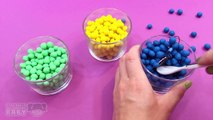 Learn Colors Play Doh Dippin Dots Surprise Toys Spongebob Peppa Pig!