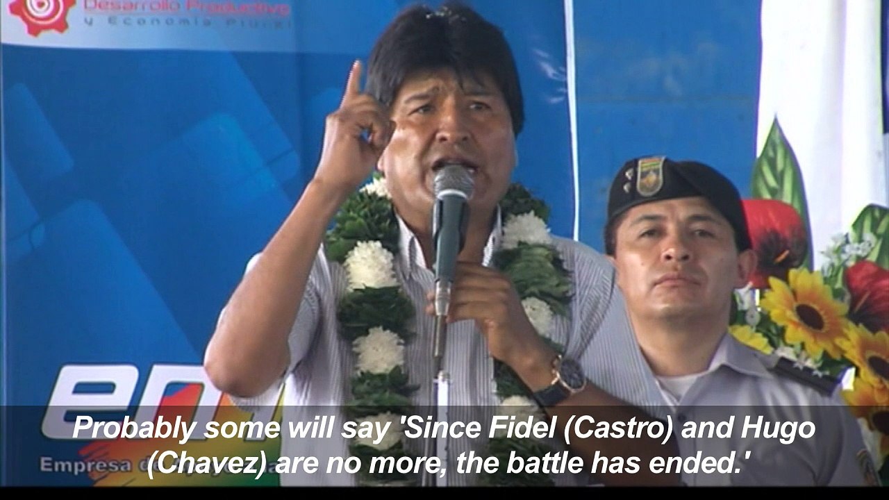 Castro death doesn't end battle against US imperialism: Morales