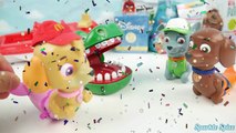 CROCODILE DENTIST Game With Disney Frozen Elsa, Paw Patrol and PJ Masks Toy Surprises