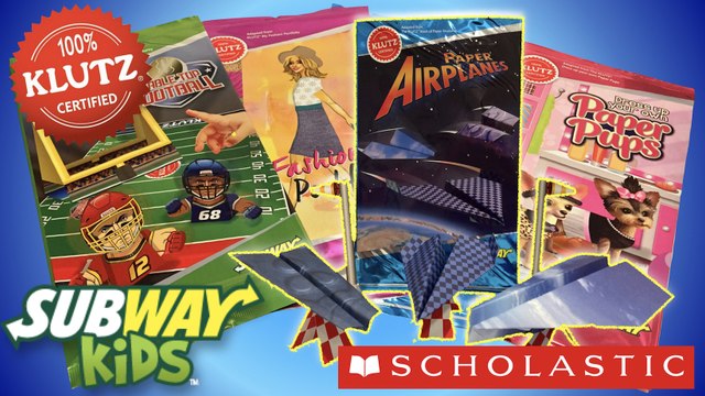 2016 Subway Unbox Scholastic The Klutz Paper Airplanes Activity Kit #1