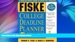 Pre Order Fiske College Deadline Planner 2004-2005 (Fiske What to Do When for College) Fiske On CD