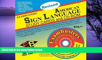Pre Order American Sign Language Study Cards and CD-ROM [With CDROM] (Exambusters Study Cards)  On