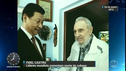 Líderes mundiais comentam a morte de Fidel Castro