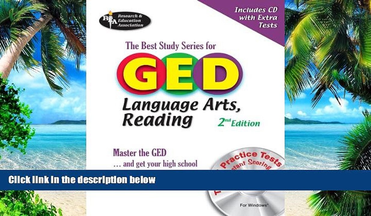 Best Price GED Language Arts, Reading w/CD-ROM: -- The Best Test Prep for the GED Language Arts: