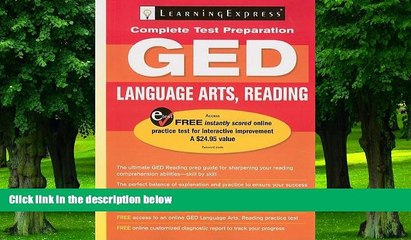 Best Price GED Language Arts, Reading (GED Test Prep) LearningExpress Editors For Kindle