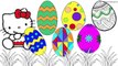 Hello Kitty Painting Easter Eggs Coloring Page! Fun Coloring Activity for Kids Toddlers & Children!