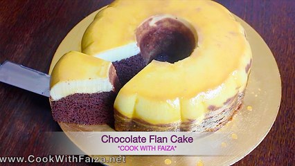 CHOCOLATE FLAN CAKE *COOK WITH FAIZA*